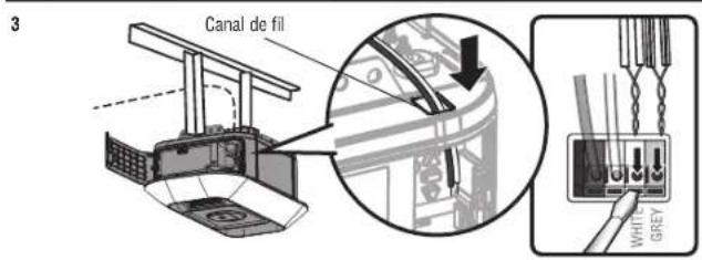 LIFT-MASTER 87802 - Câbler les capteurs d'inversion de sécurité - 2