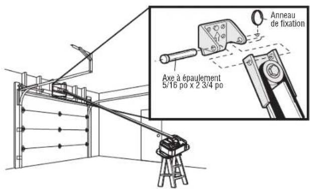 LIFT-MASTER 87802 - Fixez le rail au support de linteau - 1