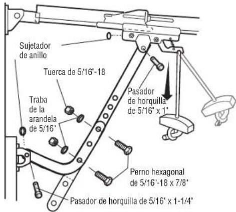 LIFT-MASTER 87802 - Conecte el brazo de la puerta al carro - 8