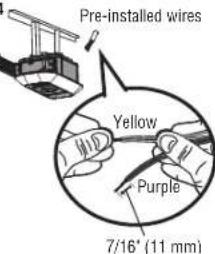 LIFT-MASTER 87802 - OPTION B- PRE-WIRED INSTALLATION - 4