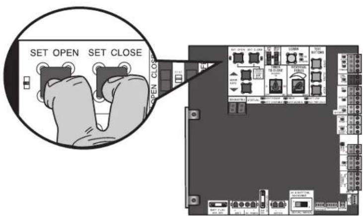 LIFT-MASTER HCT14 - CLOSE buttons on Limit Only Set the Open - 1