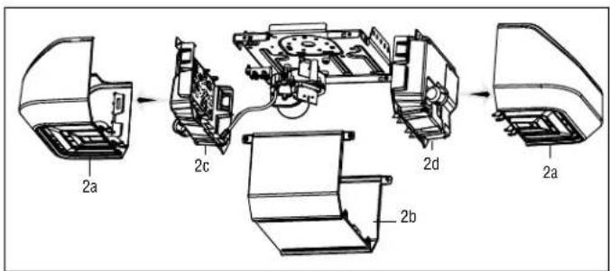 LIFT-MASTER 041D7440 - Disassemble opener: - 1