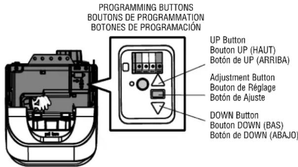 LIFT-MASTER 041D7440 - Program the Travel - 1