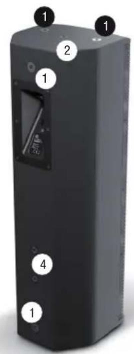 LD Systems SAT 262 G2 W - PUNTI DI MONTAGGIO - 2