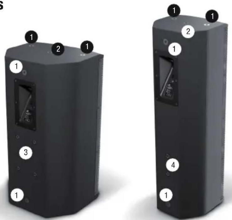 LD Systems SAT 262 G2 W - MOUNTING POINTS - 1
