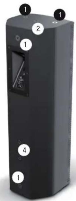 LD Systems SAT 122 G2 W - PUNTOS DE MONTAJE - 2