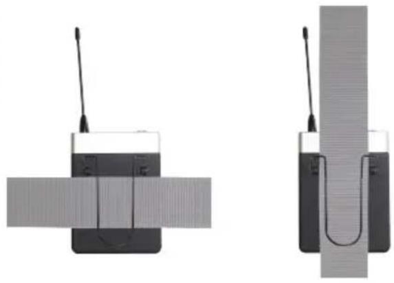 LD Systems U518 MD - ATTACHING THE PACK TRANSMITTER - 1