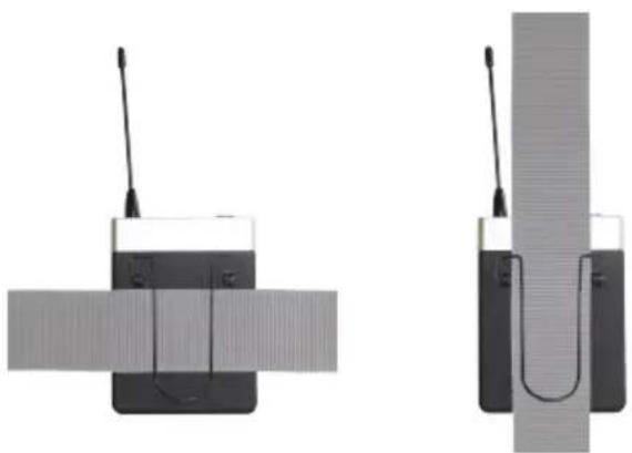 LD Systems U518 MD - FIXATION DE L'ÉMETTEUR DE POCHE - 1