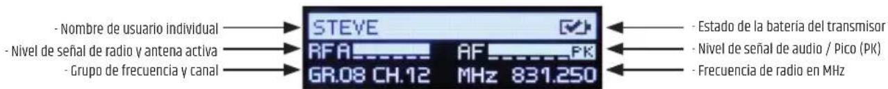 LD Systems U506 R2 - DESCRIPCIÓN DE LA PANTALLA - 1