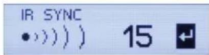 IR SYNC •)))) 15 ↙