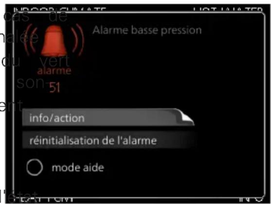 Nibe F730 - Gestion d'alarme - 1
