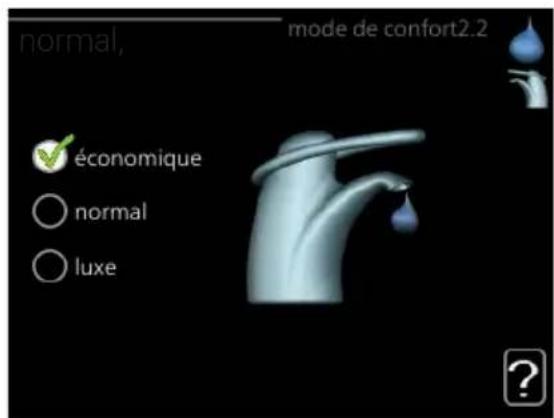 Nibe F730 - Mode de confort - 1