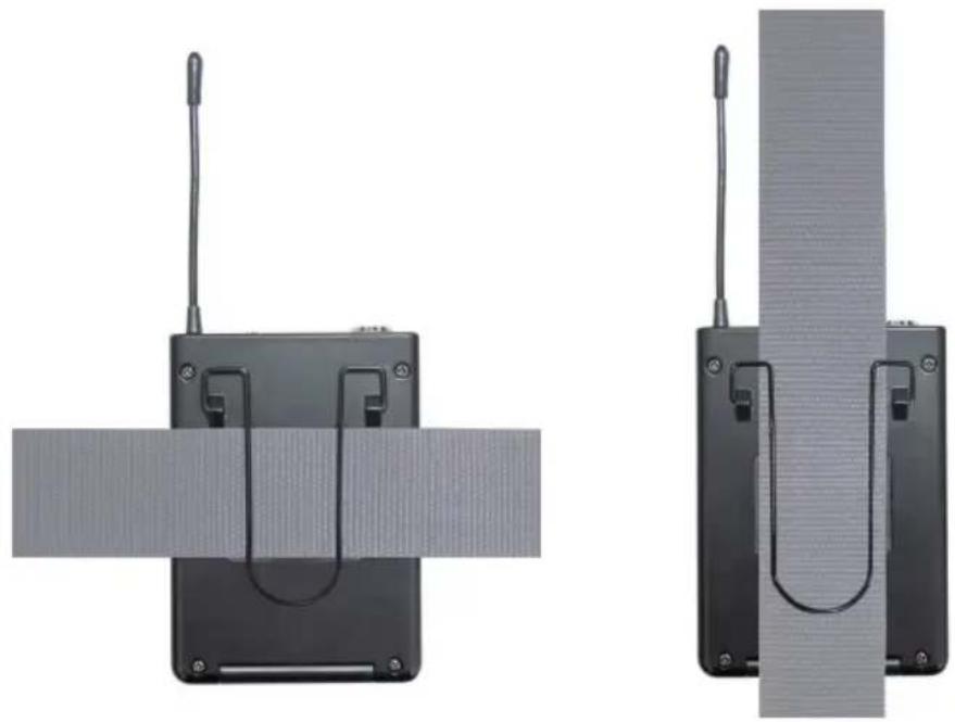 LD Systems U305 R2 - Fixation de l'émetteur de POCHE - 1