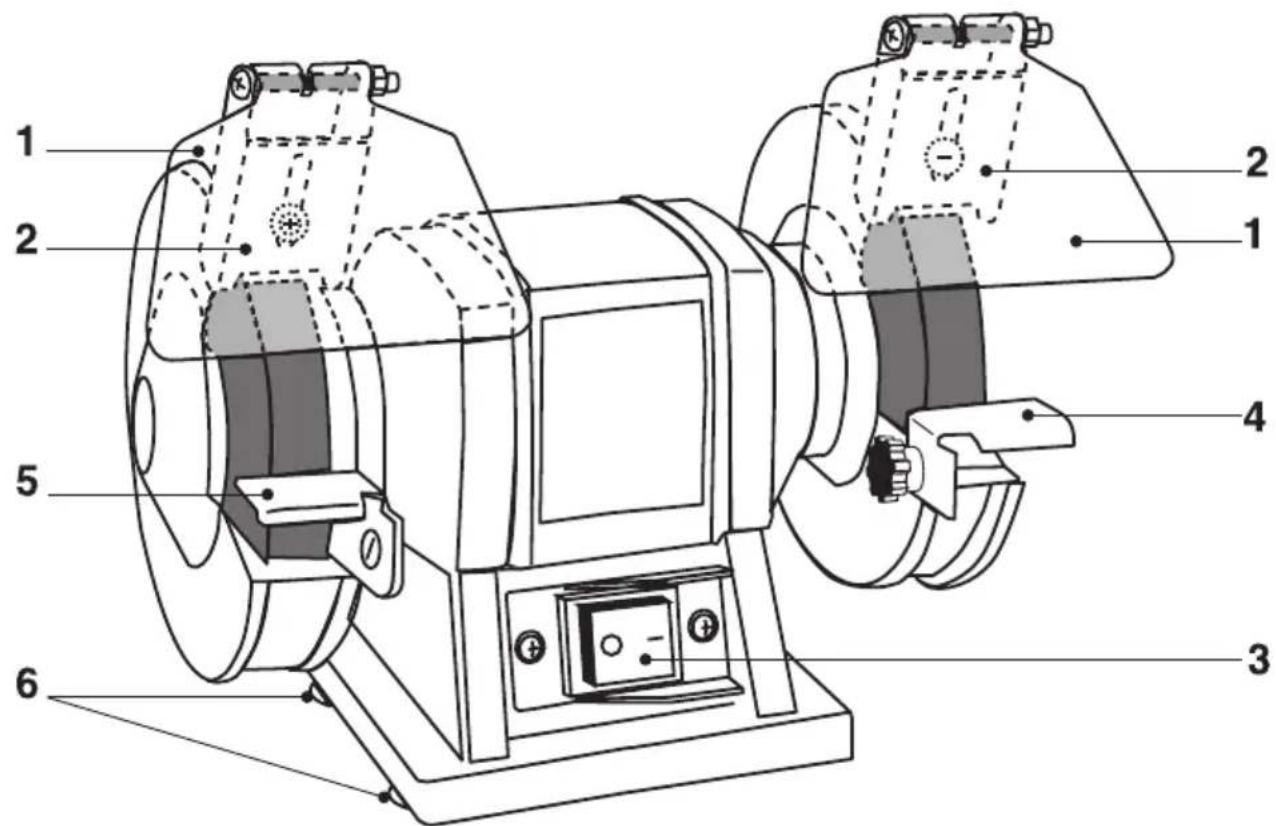 Ferm BGM1019 - WERKBANKSLIJPMACHINE - 1