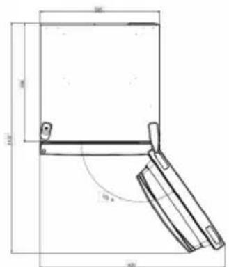 HAIER HDW3620DNPD - Wymagana przyestrzeń - 1