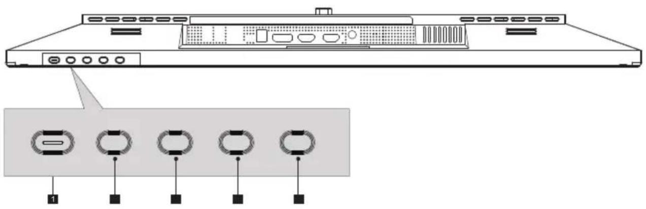 SCHNEIDER SC26M1F - - Botones del monitor - 1
