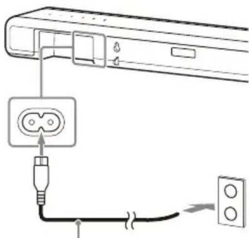 SONY HTA3000 - Conexión a la toma de CA - 1