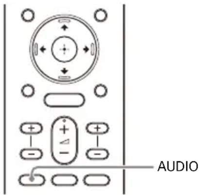 SONY HTA3000 - Profiter d'un son de diffusion multiplex (AUDIO) - 1