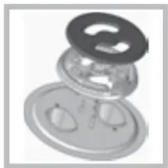 HOTPOINT PH 941MSTV (IX)HA - Replacing the Triple ring burner nozzles - 1