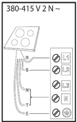 HOTPOINT HB 3160C NE - LIGAÇÃO ELÉTRICA - 1