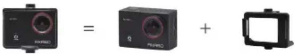 Image showing a black FOXO camera and a black camera with a logo, alongside an additional camera icon.