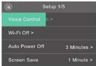 Akaso Brave 6 - Camera Setting Mode - 1