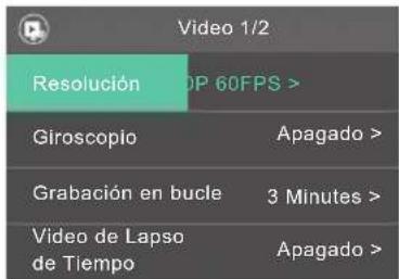Akaso Brave 6 - MODO DE CONFIGURACION DE VIDEO - 1