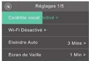 Akaso Brave 6 - Mode de paramètres système - 1