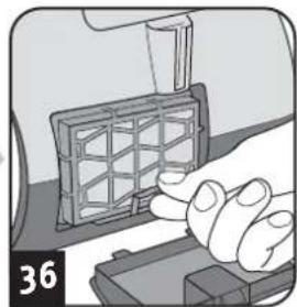 DIRT DEVIL Beat 2.1 - Cleaning / changing the exhaust filter - 4
