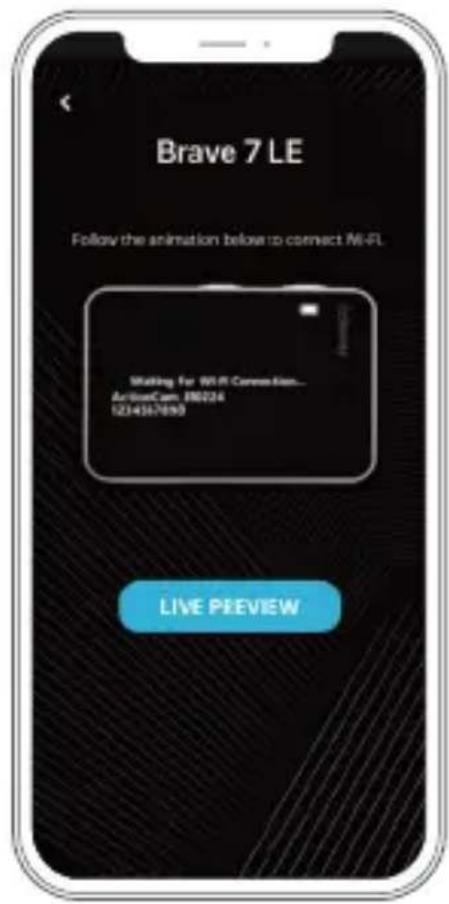 Akaso Brave 7 LE - Connexion à l'application - 2