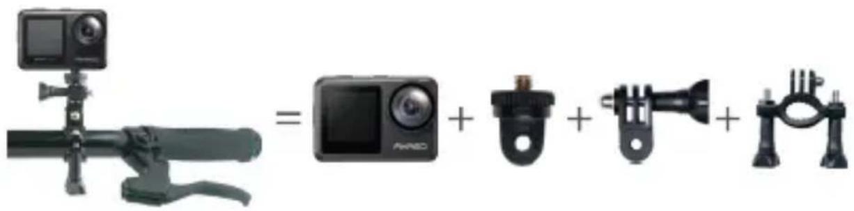 Product diagram showing camera and sensor components with icons and labels