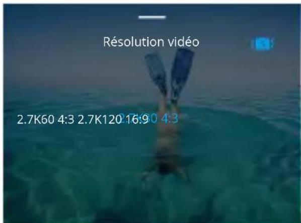 Akaso Brave 8 - Réglage de la résolution - 2