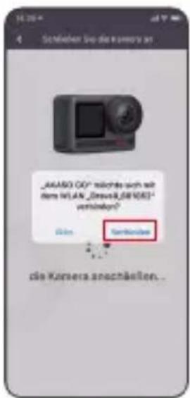 Akaso Brave 8 - VERBINDUNG ZUR APP HERSTellen - 10