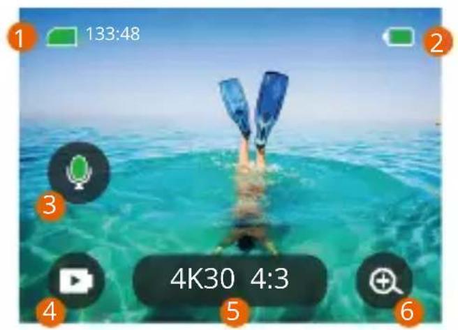 Akaso Brave 8 - Notas sobre la funciona de los botones - 1