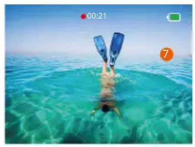 Akaso Brave 8 - Modus-Taste: - 2