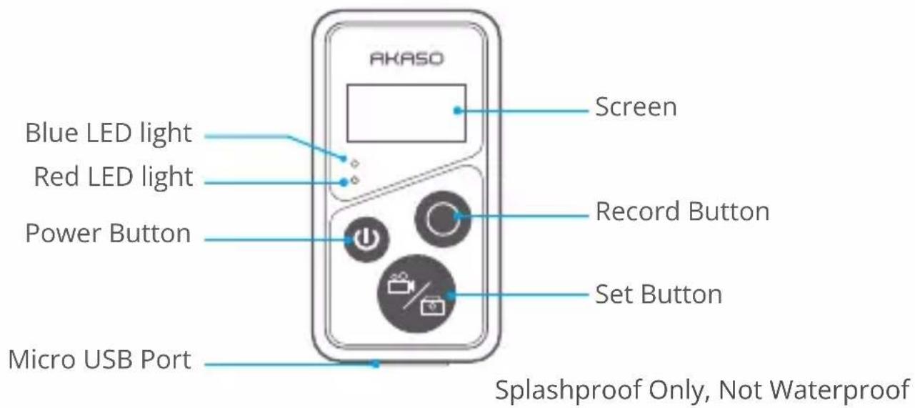 Akaso Brave 8 - REMOTE BUTTON OPERATION INSTRUCTIONS - 1