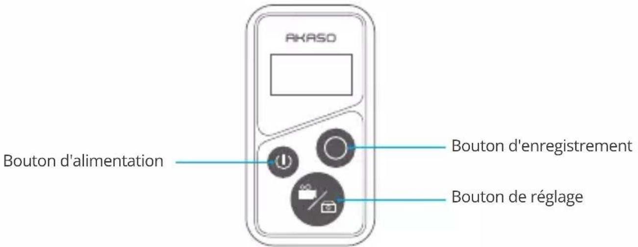Akaso Brave 8 - Instructions d'utilisation du bouton de la télécommande - 1