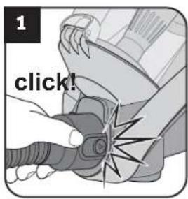 DIRT DEVIL Infinity Rebel 54 HFC - Assemble appliance and adjust nozzles to surface - 1