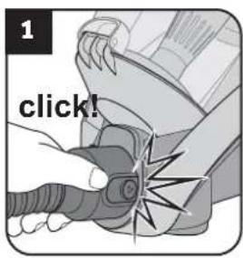 DIRT DEVIL Infinity Rebel 54 HFC - Cihazin monte edilmesi ve aigizlarin zemine uyarlanmasi - 1