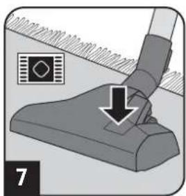 DIRT DEVIL Infinity Rebel 54 HFC - Assemble appliance and adjust nozzles to surface - 7