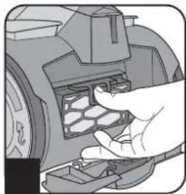 DIRT DEVIL Infinity Rebel 54 HFC - Uitblaasfilter reinigen/ervangen - 4