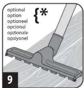 DIRT DEVIL Infinity Rebel 54 HFC - Assemble appliance and adjust nozzles to surface - 9