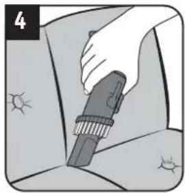 DIRT DEVIL Infinity Rebel 54 HFC - Assemble appliance and adjust nozzles to surface - 4