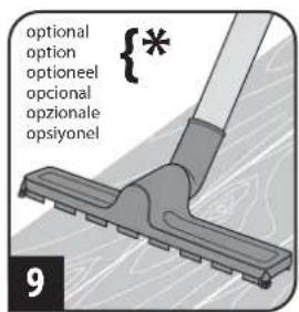 DIRT DEVIL Infinity Rebel 54 HFC - Cihazin monte edilmesi ve aigizlarin zemine uyarlanmasi - 9
