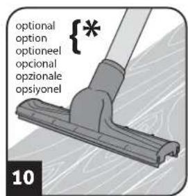 DIRT DEVIL Infinity Rebel 54 HFC - Assemble appliance and adjust nozzles to surface - 10