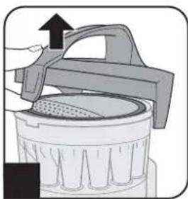 DIRT DEVIL Infinity Rebel 55 HFC - Cleaning / changing the motor protection filter - 1