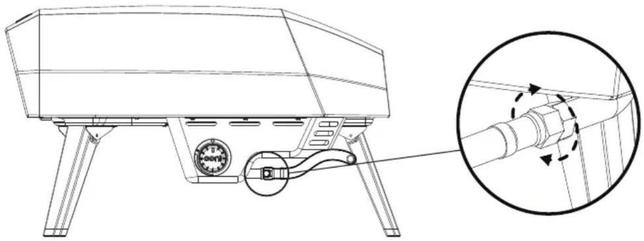 OONI Koda 16 - Connecting gas hose to Ooni Koda 16 - 1