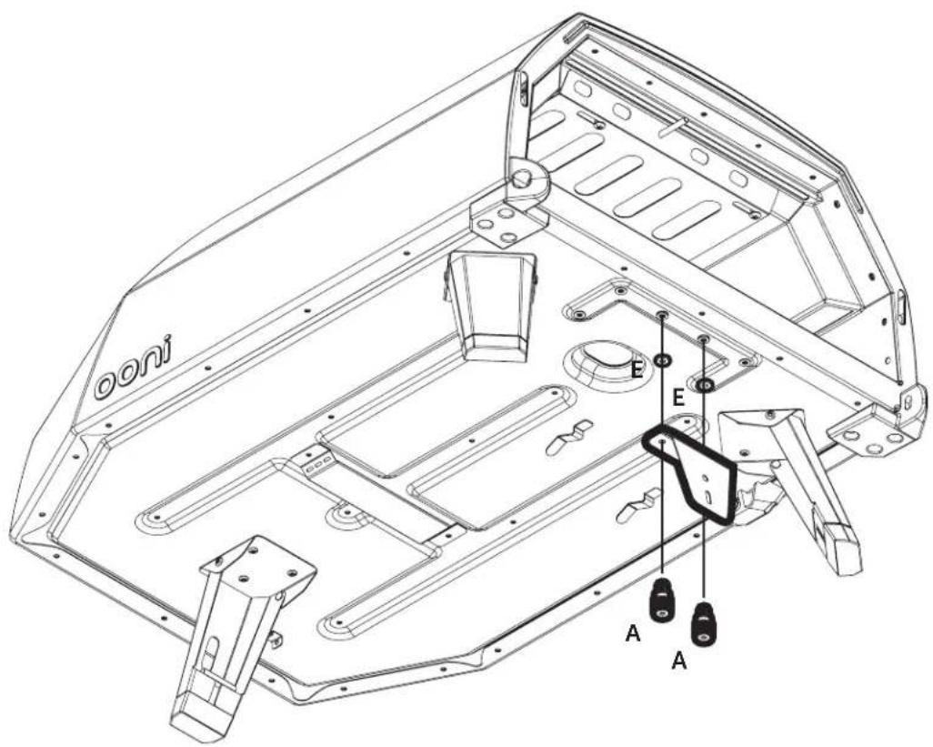 OONI Karu 16 - Step 2 - Attach the thermometer bracket to the floor - 1