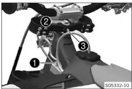 KTM 250 SXF (2023) - Déposer le té de fourche inférieur - 1