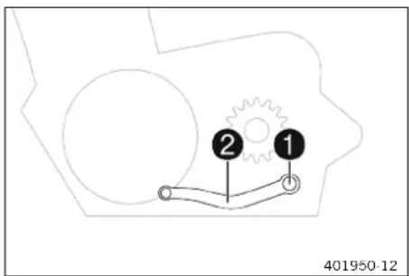 KTM 250 SXF (2023) - Regler la position de base du selecteur - 1